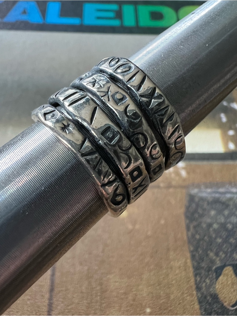 SHABLOOL • 925 Sterling Silver Stacked Wide Band Ring
